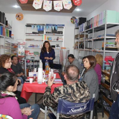 Gabriela Solano se reunió con los comerciantes locales